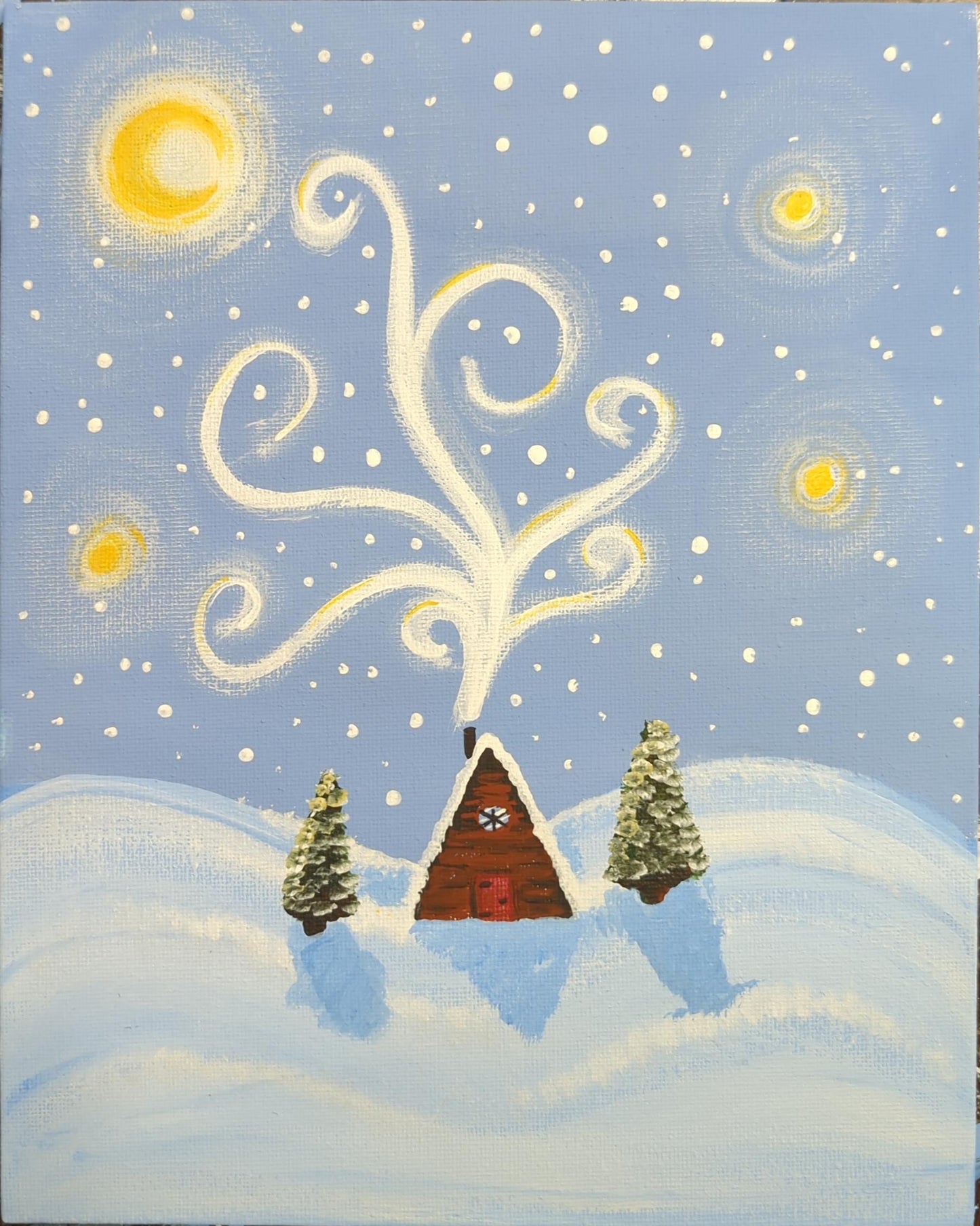1/31/25 Snowy Cabin Paint Party