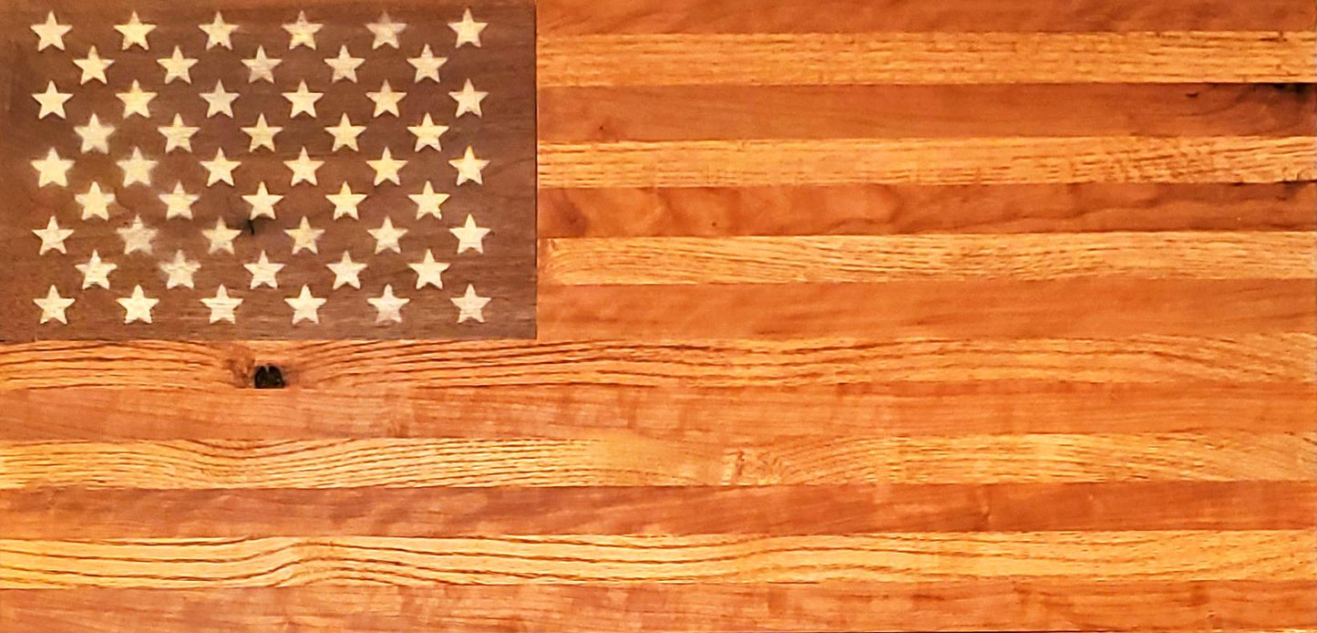 Wooden American Flag