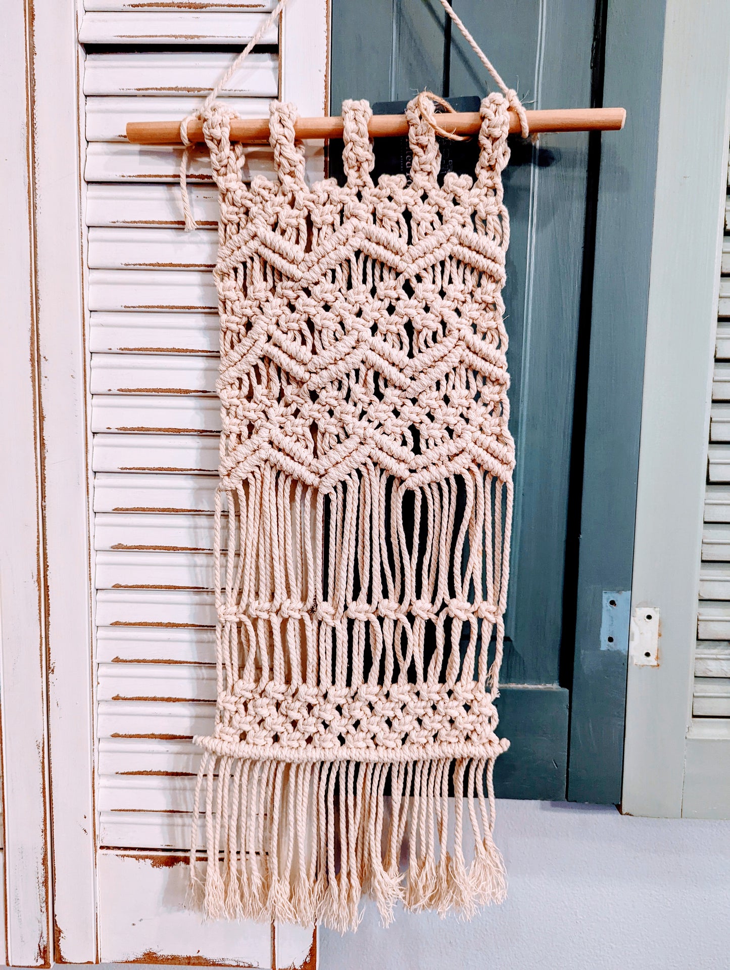Chevron Macramé Wall Hanging
