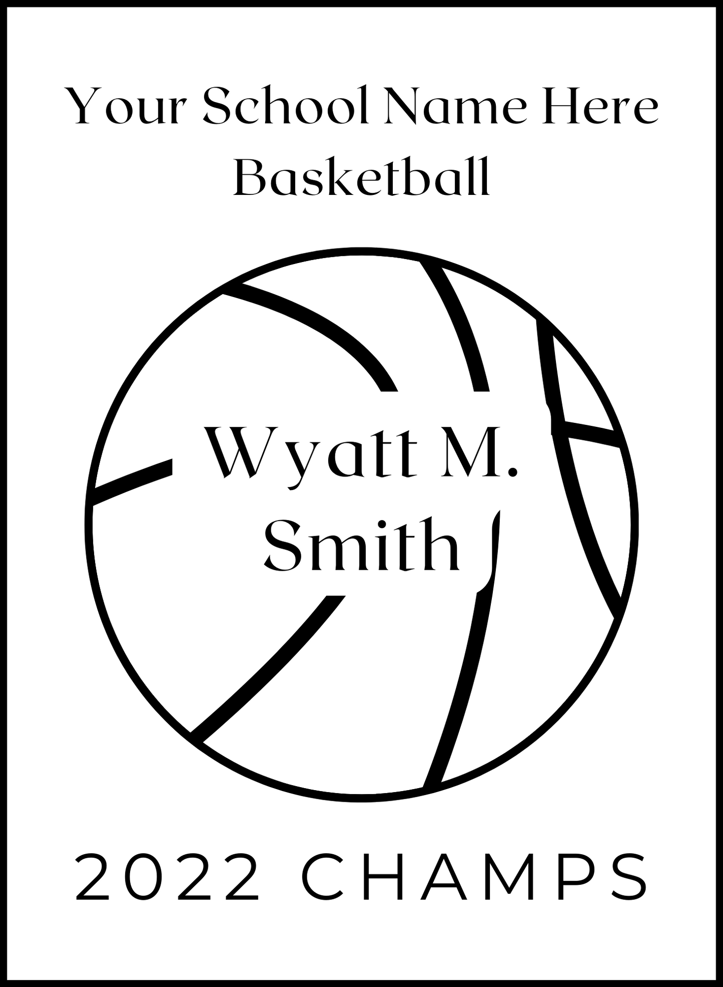 Design your own sports plaque for your favorite student or team. We will work with you to come up with a design. (The design will be simple in one color because it will be etched with the laser on a piece of wood. Price will vary depending on design time, materials, and quantity.)