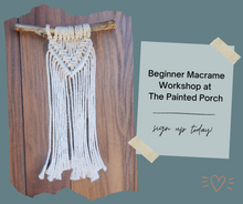 Load image into Gallery viewer, 1/8/24 Beginner Macramé Wall Hanging
