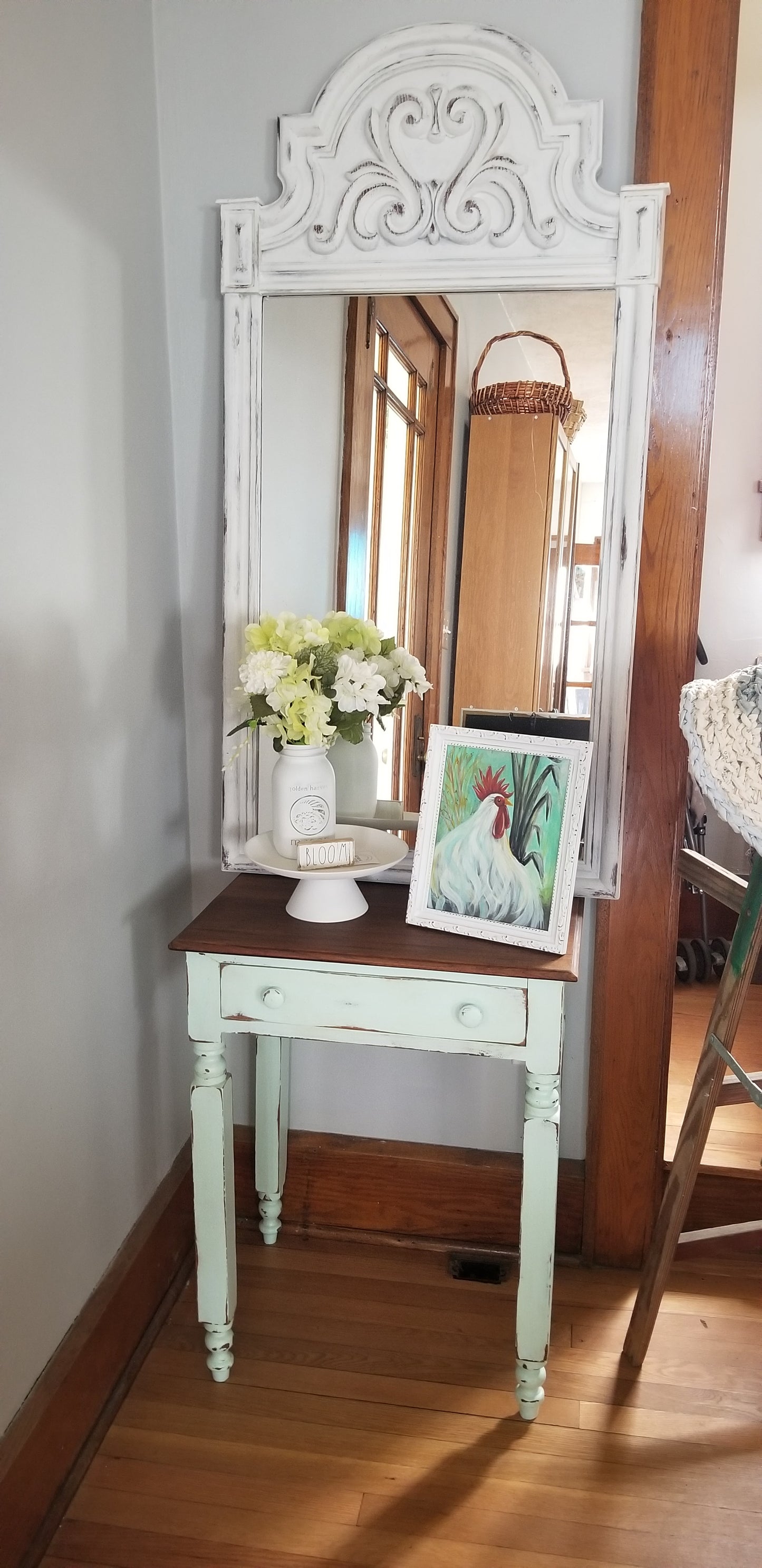 Mint Green End Table