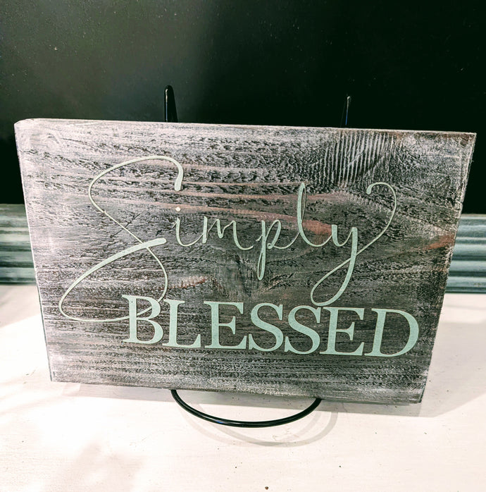 Simply Blessed Pallet Wood Sign