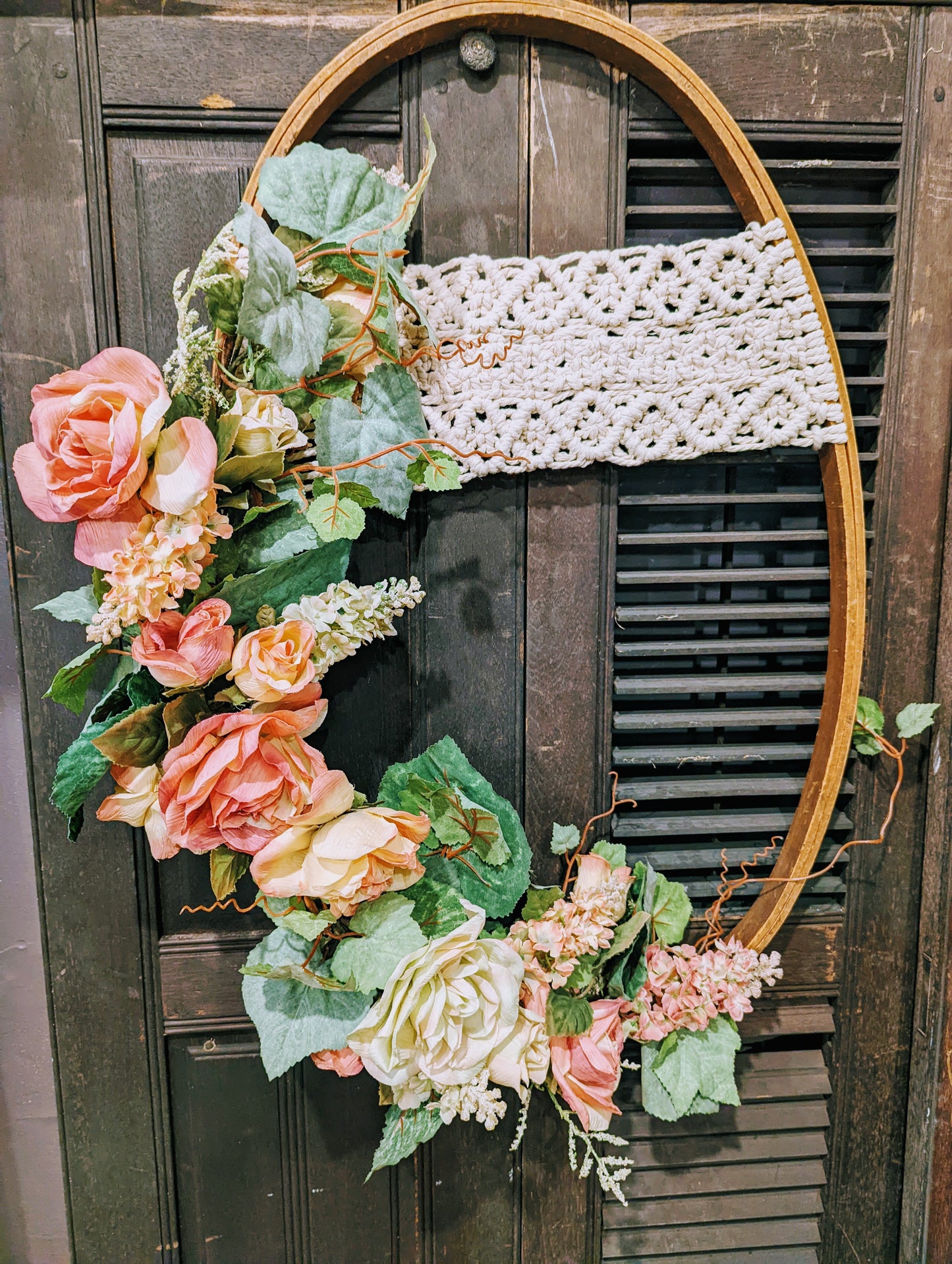 Quilting Hoop Wreath