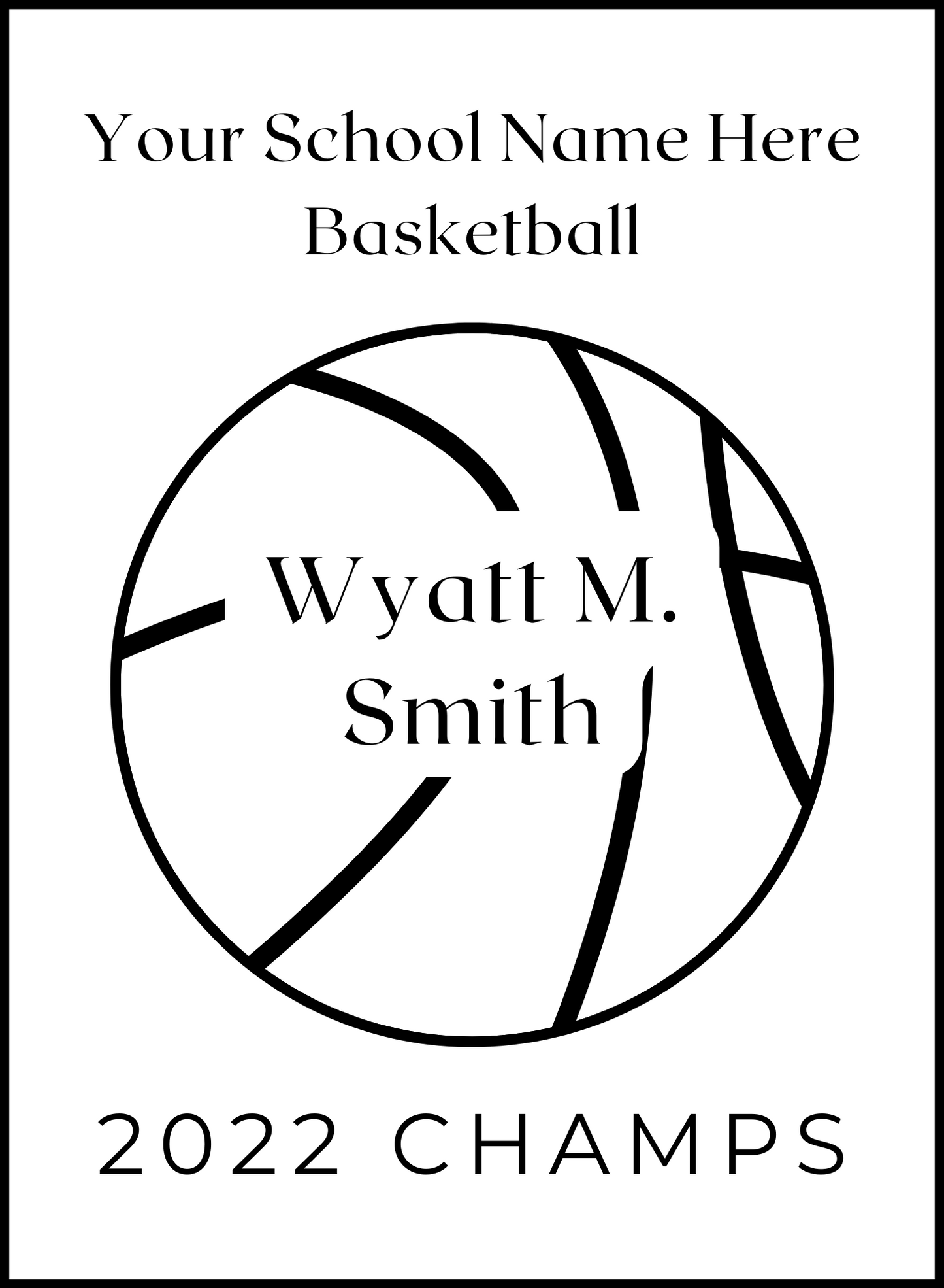 Design your own sports plaque for your favorite student or team. We will work with you to come up with a design.   (The design will be simple in one color because it will be etched with the laser on a piece of wood. Price will vary depending on design time, materials, and quantity.)