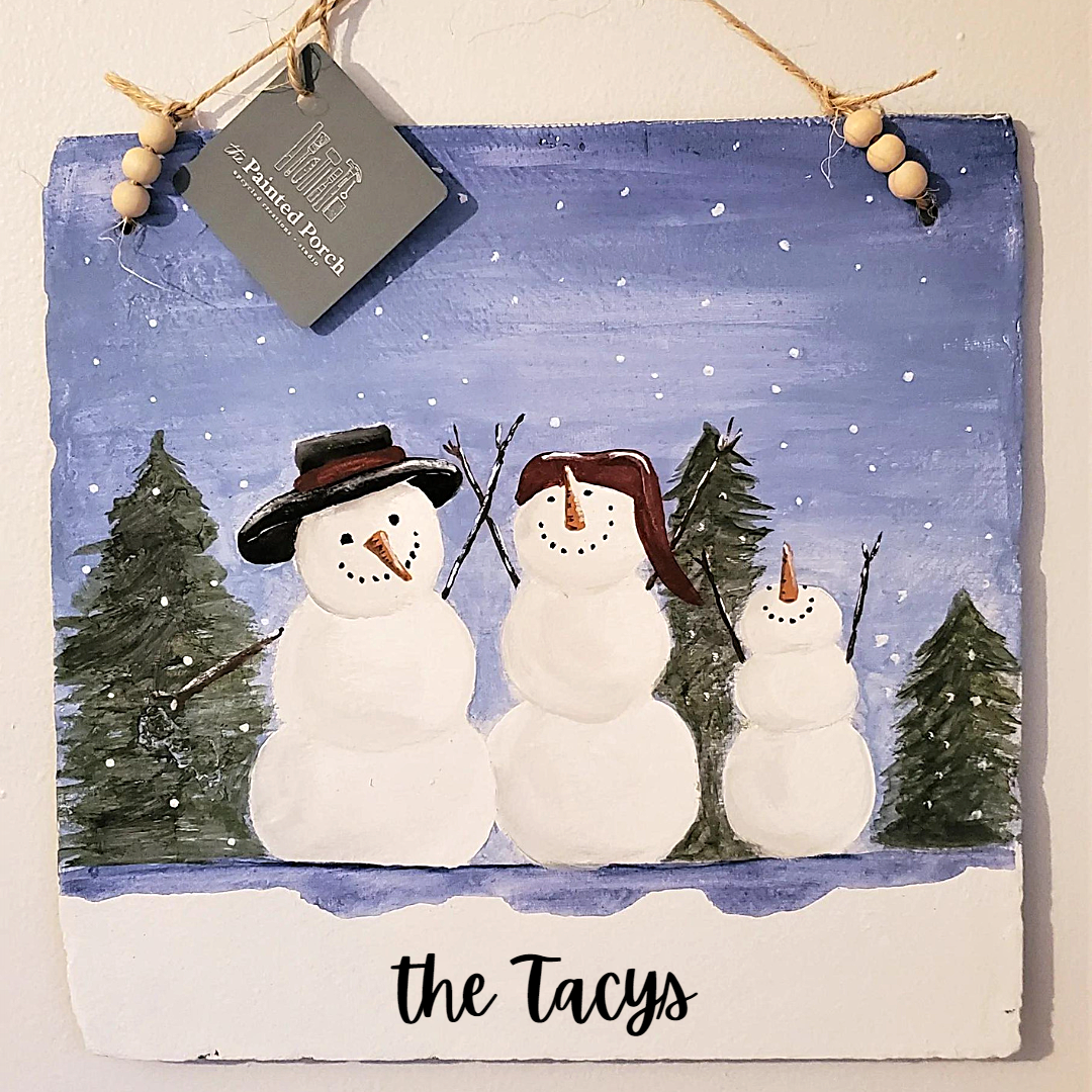 Customizable Snowmen Painting